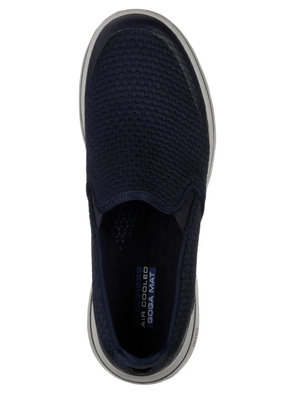 NEW!! Men’s Skechers Go Walk 5 Navy Slip-On Knit Loafer with White Sole Size 9WW